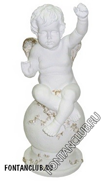 Ангел на шаре, фигура садовая, высота 68 см, артикул 303